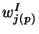 $w^I_{j(p)}$